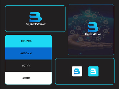 ByteWave | Tech logo and branding | logo design best logo data logo design designs gradient logo logo design logo folio logo idea logo sai logo world logos logotipo logotips modern modern logo software logo tech tech logo