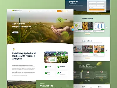 AgPulse Analytica HomePage Redesign branding design figma graphic design ui website