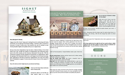 Mortgage Newsletter for SIGNET MORTGAGE design email email design email template html email newsletter newsletter template responsive email template