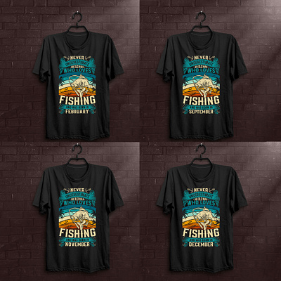 Fishing Vintage T-shirt Design Bundle Born In January Custom tee adobe illustrator born in january bulk design creative design design fishing fishing lover fishing tees fishing tshirt design graphic design hunting t shirt illustration never underestimate never underestimate an old man t shirt t shirt design idea tshirt design vintage t shirts vintage tshirt design who born in january