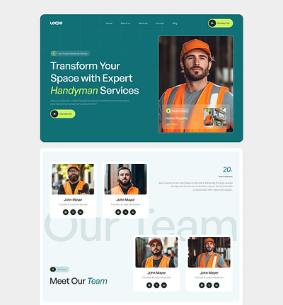 handyman-to webflow templates gree handyman template ui ux web webflow