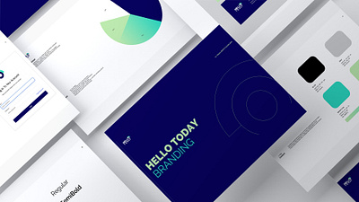 HelloToday - Branding & Brandbook brand brand design brandbook branding design graphic design logo logo design printed materials visual identity