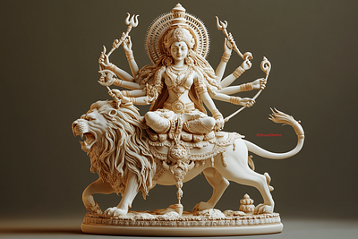 Goddess Durga 3d animation graphic design motion graphics