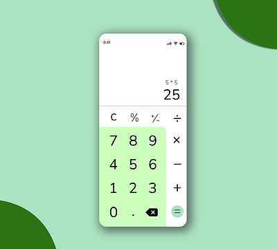 Calculator- Daily UI 004 Mobile app appdesign calculator dailyui ui ux ux challenge ux designer webdesign