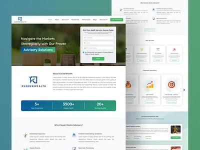 ClovekWealth HomePage Redesign branding design figma ui ux website