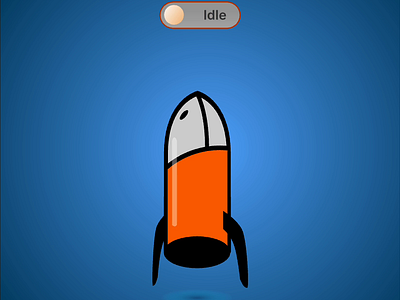 Rive rocket animation exploration animation design rive