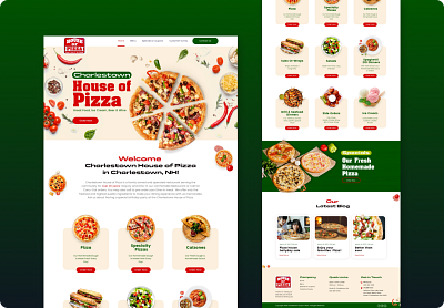 House Of Pizza - Website Design - Creasions ui web design web development website