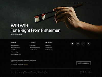 Wild Tuna Footer app application branding design figma illustration ui ux website