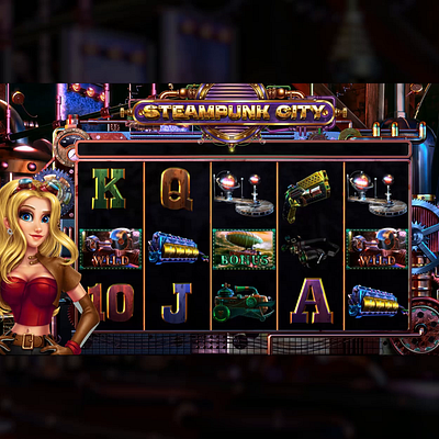 Steampunk casino casinogames gambling game art game design gamedesigners gamedeveloper gaming gun laboratory mechanism onlineslots princess saleslots slot slot design slot machine slotmachine slotmakers steampunk