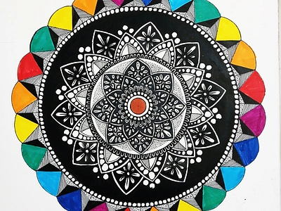 Mandala circle colourful floral lgbtq mandala minimal pattern rainbow symmetry zenart