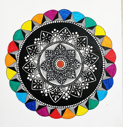 Mandala circle colourful floral lgbtq mandala minimal pattern rainbow symmetry zenart