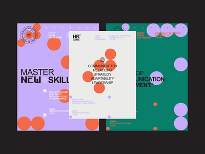 Brand Identity for HR Certifications brand identity branding circles color digital design graphic design hr logo skills