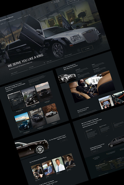 Limousine Services animation ui