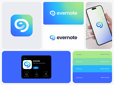 evernote rebrand brand and identity branding design graphic design logo