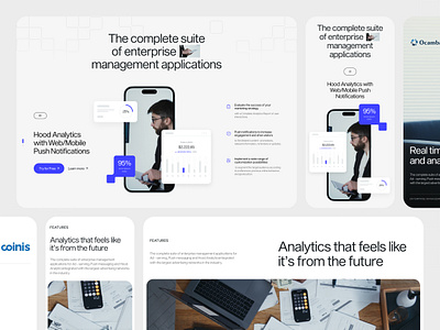 AI-powered marketing tool advertising agency analytics b2b business clean corporate crm enterprise graphs landing page management marketing minimal platform saas software ui ux web design webdevelopment