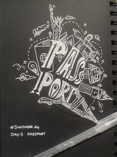 Day: 7 Passport inktober inktober inktober2023 inktober24 inktober