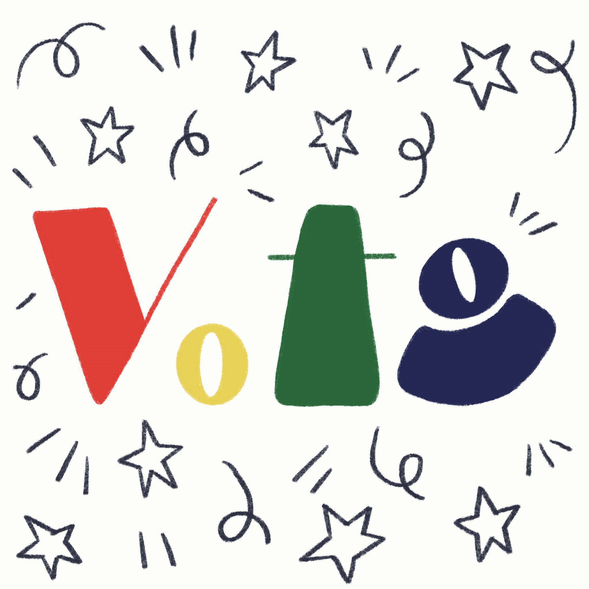 Vote! 2d animation after effects animation animator design election frame by frame freelance gif graphic design hand lettering illustration illustrator motion graphics procreate type type animation typography vote