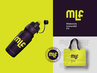 MLF Women's Gym Branding Design brand mark branding female brand fitness gym identity identity design logo design minimal logo modern logo packaging design womens brand womens gym