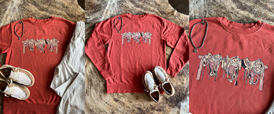 Saddle Up Cowboy Apparel Design artist cowboy cowboy art cowgirl graphic design illustration logo merchandise saddle tshirt tshirt design vintage vintage design western