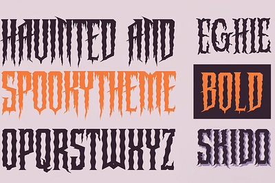 Spooktacular Font Family branding design graphic design mockups vector