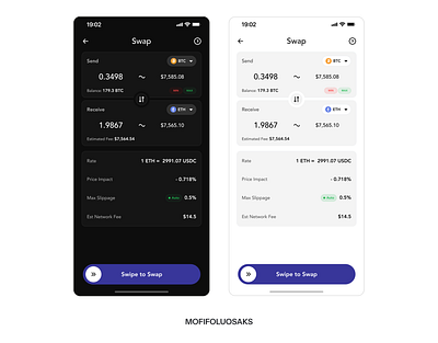 Coin Swap 🪙 dailyui design money ui ux web 3