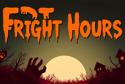 Fright Hours - Bloody Horror Font branding design font graphic design illustration vector