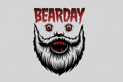 Bearday - Horror Font design font graphic design illustration vector