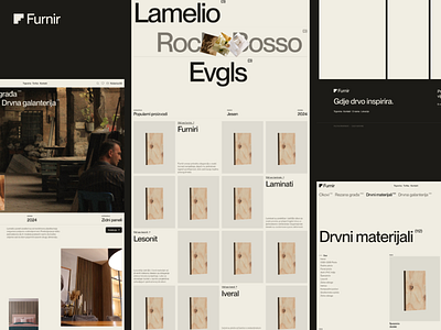 Furnir - Web Design beige black clean web design design e commerce minimal shapes shop store typography ui web web design web shop website