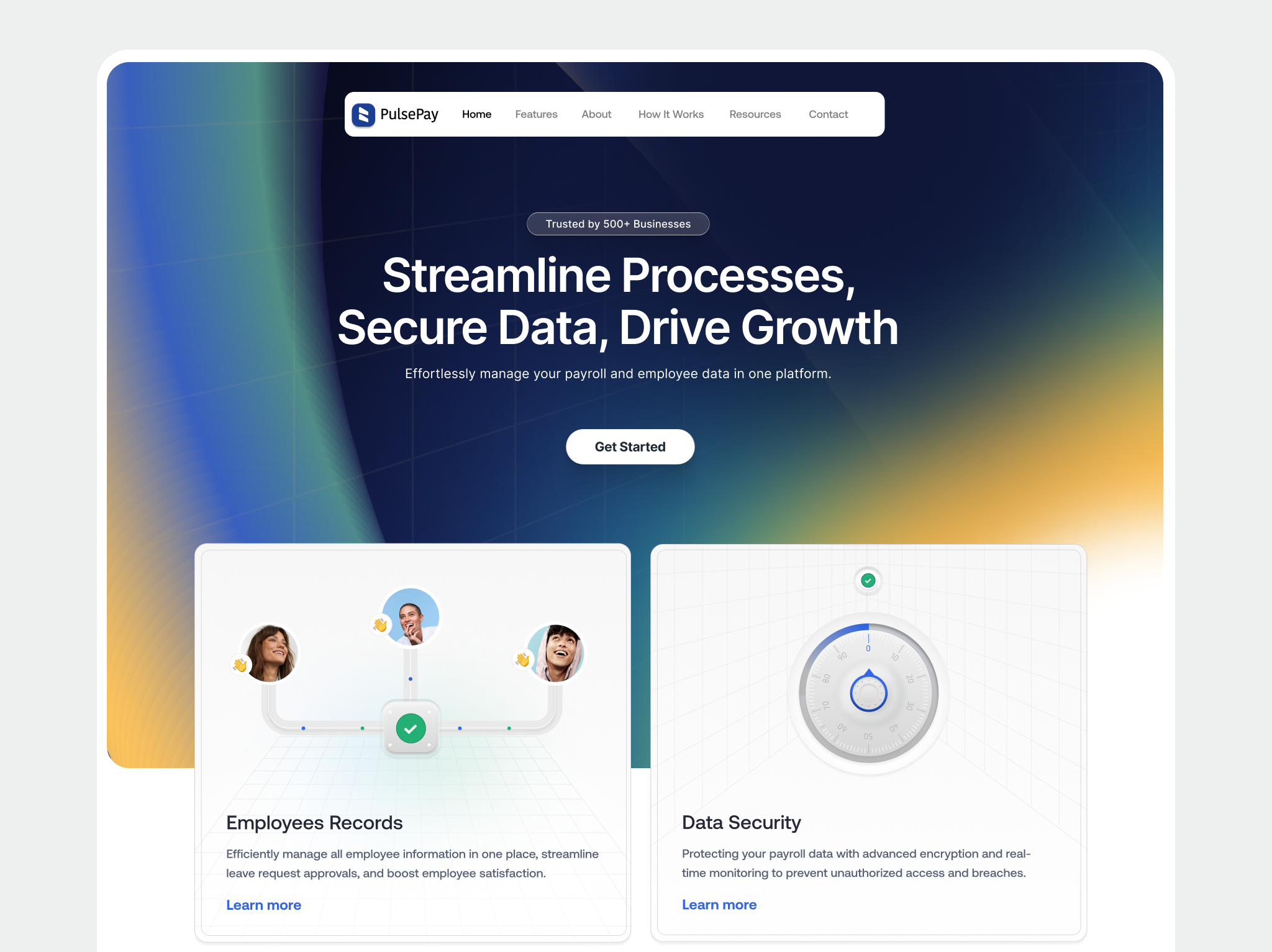 Payroll Management Website creative design landingpage uidesign uxdesign webdesign website