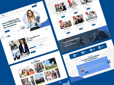 Eductaion Assistance Service animation ui ux website