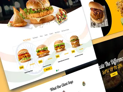 Indian And Continental Restaurant Website animation branding ui