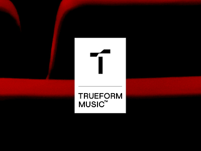 TRUEFORM MUSIC - LOGO brand identity branding design geometric logo logo minimalism minimalistic logo music t logo