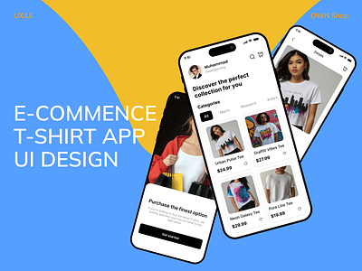 E-commence (t-shirt ) app UI apparel tags clothing transparency customer centric design ecommerce app fashion innovation fashion technology health infused fashion interactive shopping online shopping app smart tagging solutions sustainable fashion t shirt shopping tagging system uiux design user experience