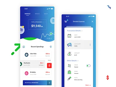 Money spending brand branding dashbaord wallet details expense graphic design illustration illustrator ai ioson set menu nav navigation month filter photoshop psd recent spendings ricons print designer senior designe trsnsaction details typo typography ui ux ui ux designer