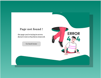 404 Page Design animation dailyui graphic design motion graphics ui