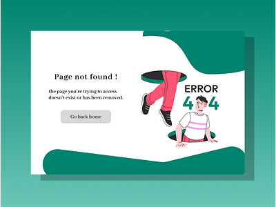 404 Page Design animation dailyui graphic design motion graphics ui