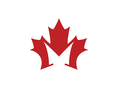 M Maple animation branding canada canada leaf graphic design icon initial leaf letter m logo logos m maple maple leaf mapple mmm motion graphics red