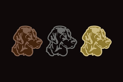 Labrador Retriever Illustrations for Stickers black lab chocolate lab dogs illustration labrador retriever yellow lab