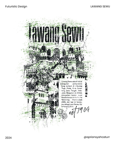 Lawang Sewu building branding building classic design graphic design typography vector