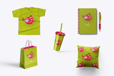 Yeti. Platform exploration. Branding & Identity animal bag branding cartoon character dragoinfruit dragon food fruit gift holiday identity illustration monster mug notebook packaging shirt shop yeti