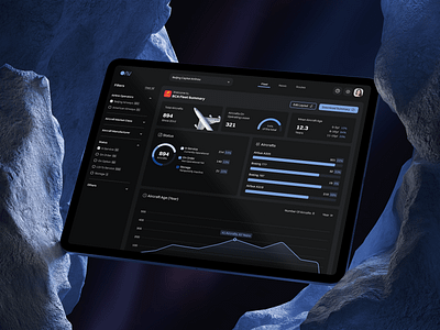 Aerovault - Aircraft Analytics Dashboard aircraftanalytics aviationtech darkmode dashboard datavisualization designsystem enterprisesoftware inventorymanagement productdesign saas uiux userinterface webappdesign