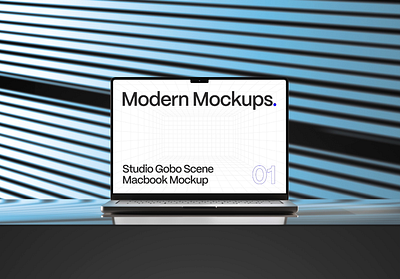 Macbook Mockup - Gobo Collection 3d branding c4d customizable mockup gobo graphic design macbook mockup modern portfolio psd mockup redshift redshift render ui web web design website mockup