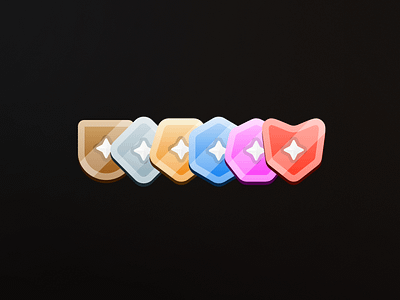 Ranking Badges · Figma Community badge figma game icon illustration rank ui