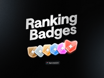 Ranking Badges · Figma Community badge figma game icon illustration rank ui