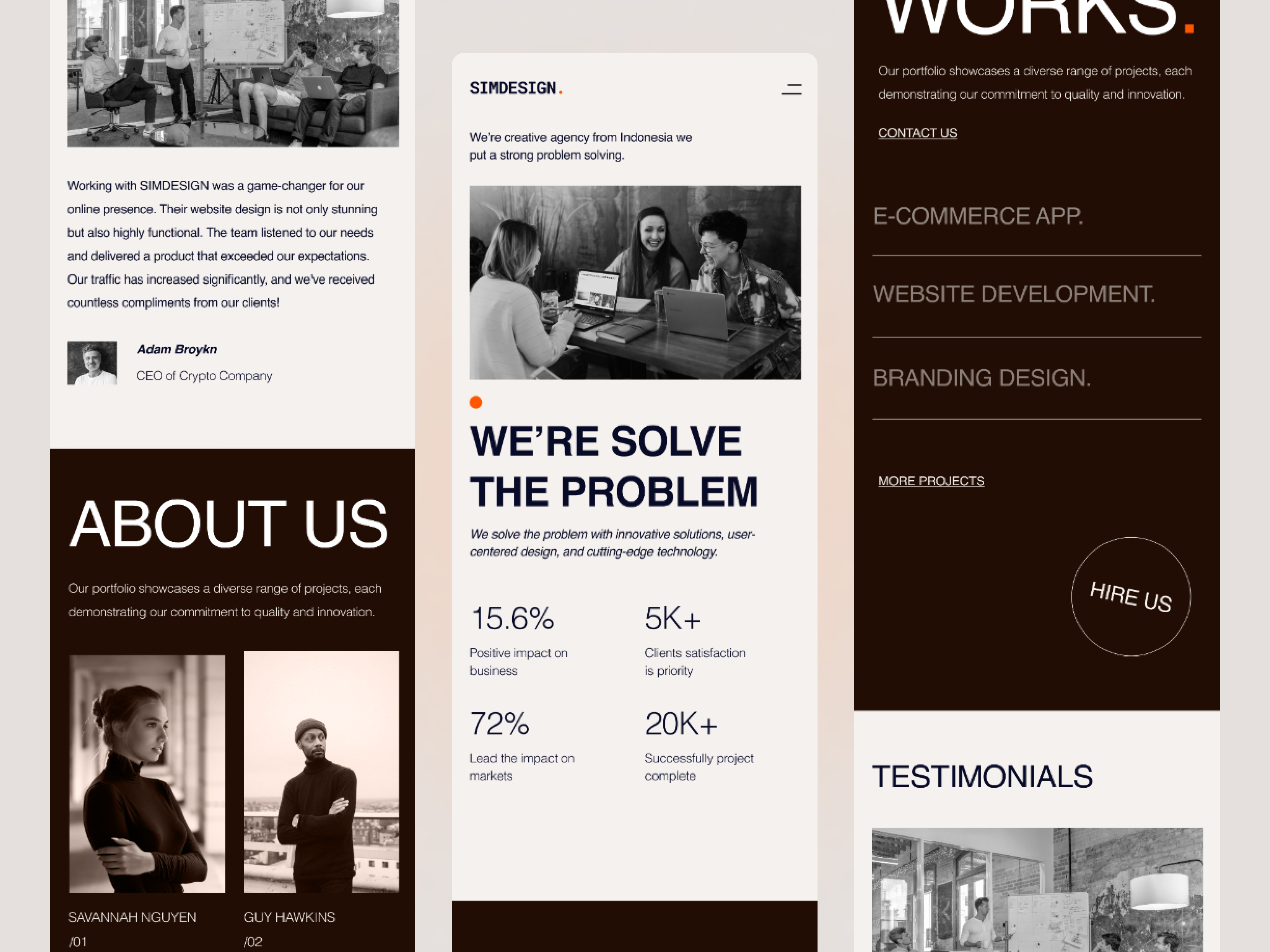 Example of Professional Website Design