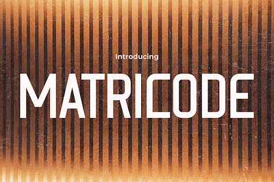 Matricode – Where Graffiti Meets Display Typography display font graffiti font vintage font