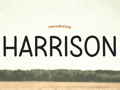 Harrison – Reviving Vintage Charm with a Display Font display font retro font vintage font