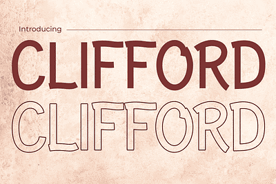 Clifford – Infusing Vintage Elegance into Display Typography display font retro font vintage font