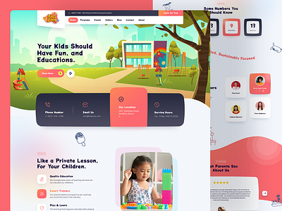 Kindergarten Landing Page