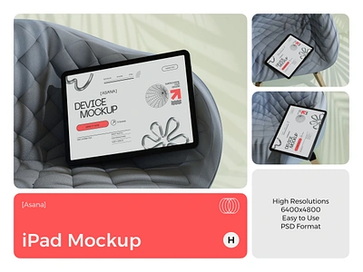 Asana - iPad Mockup apple branding download graphic design ios ipad ipad mockup mock up mockup photoshop psd